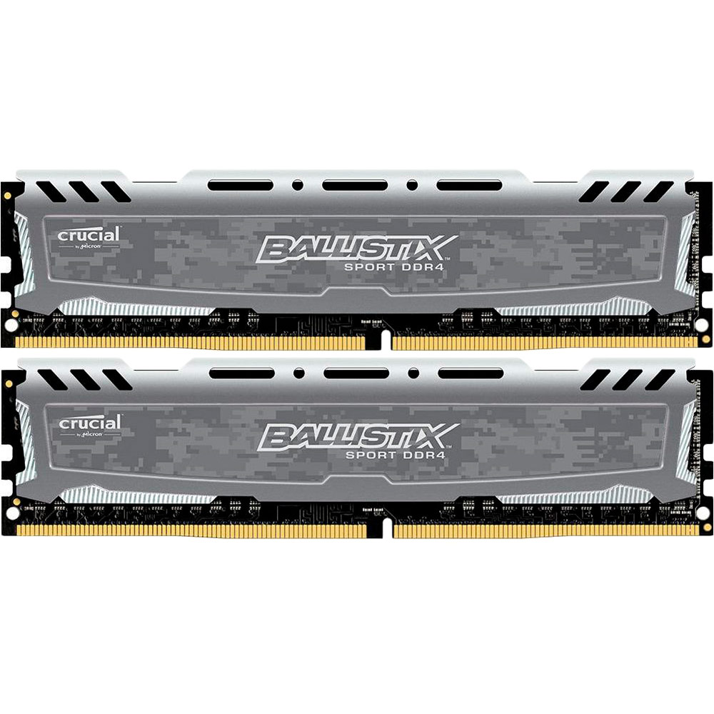 Модуль пам'яті MICRON Crucial DDR4 2400 8GBx2 Ballistix Sport (BLS2C8G4D240FSB)