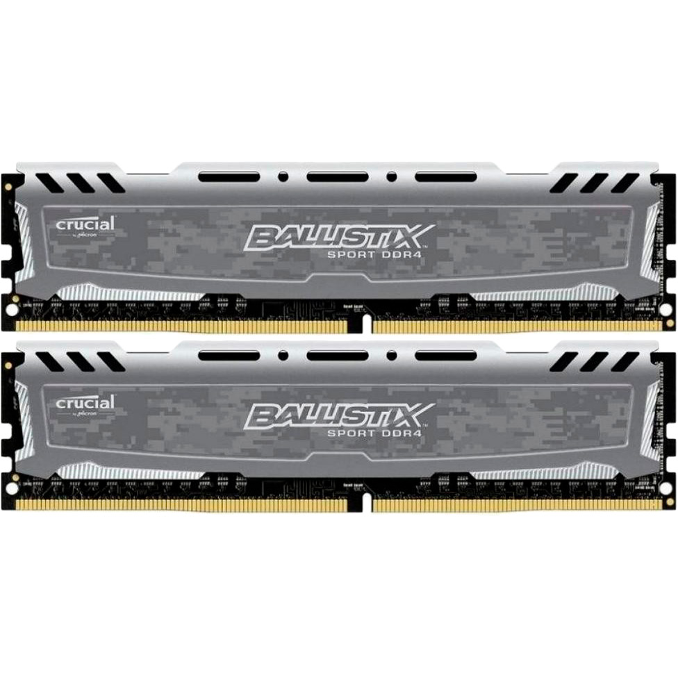 Модуль памяти MICRON Crucial Ballistix Sport DDR4 16GBx2 2666MHz (BLS2C16G4D26BFSB)