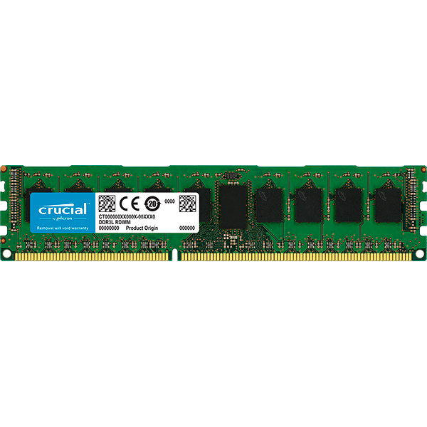 Модуль памяти MICRON Crucial DDR3 8GB 1600MHz ECC (CT102472BD160B)