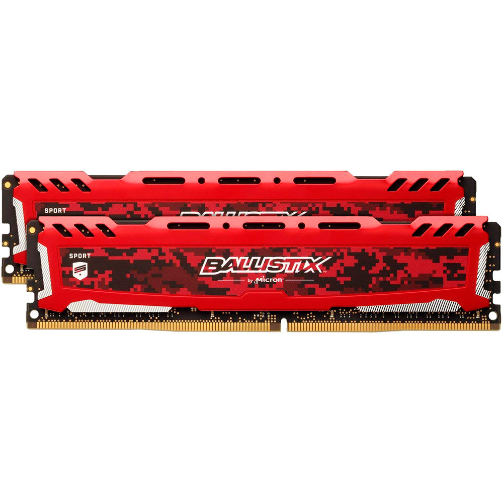 Модуль памяти MICRON Crucial Ballistix Sport DDR4 4GBx2 2400Mhz (BLS2K4G4D240FSE)