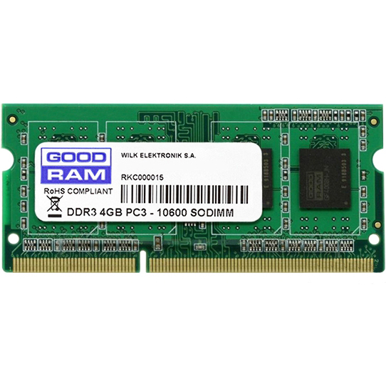 Модуль памяти GOODRAM DDR3 4Gb 1333Mhz БЛИСТЕРР (GR1333S364L9S/4G)