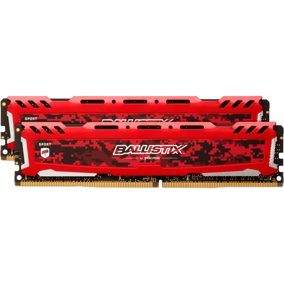 Модуль памяти MICRON Crucial Ballistix DDR4 8GBx2 3000Mhz (BLS2K8G4D30AESEK)