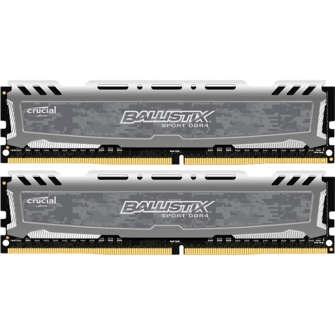 Модуль пам'яті MICRON Crucial Ballistix Sport DDR4 4GBx2 2666Mhz (BLS2K4G4D26BFSB)