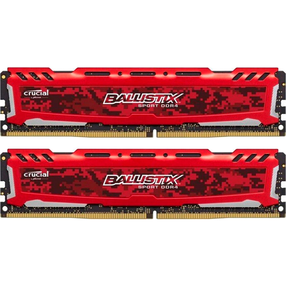 Модуль памяти MICRON Crucial Ballistix Sport DDR4 8GBx2 2666Mhz (BLS2K8G4D26BFSEK)