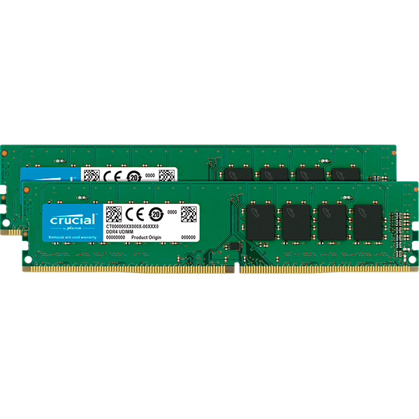 Модуль памяти MICRON Crucial DDR4 8GBх2 2666Mhz (CT2K8G4DFS8266)