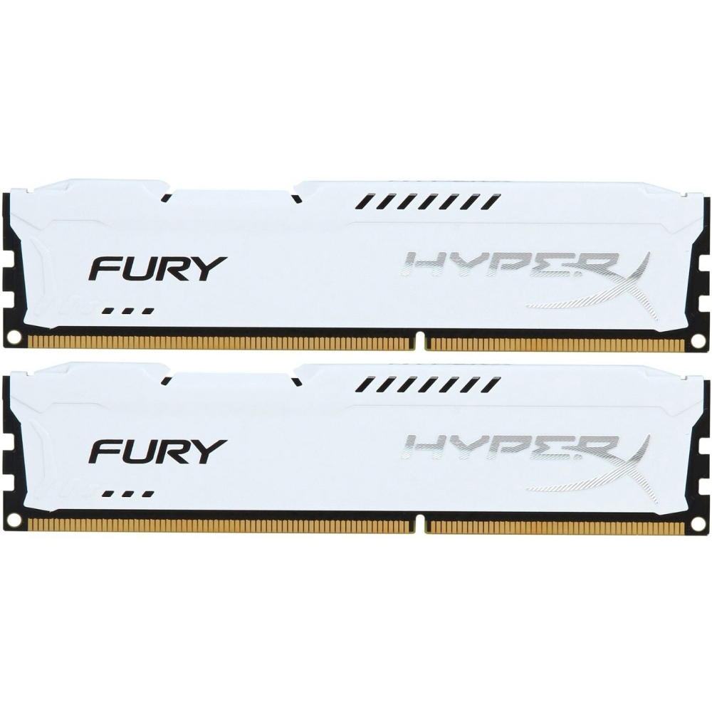 

Набор HyperX OC KIT DDR3 2x8Gb 1600Mhz CL10 Fury White (HX316C10FWK2/16), HyperX OC KIT DDR3 2x8Gb 1600Mhz CL10 Fury White