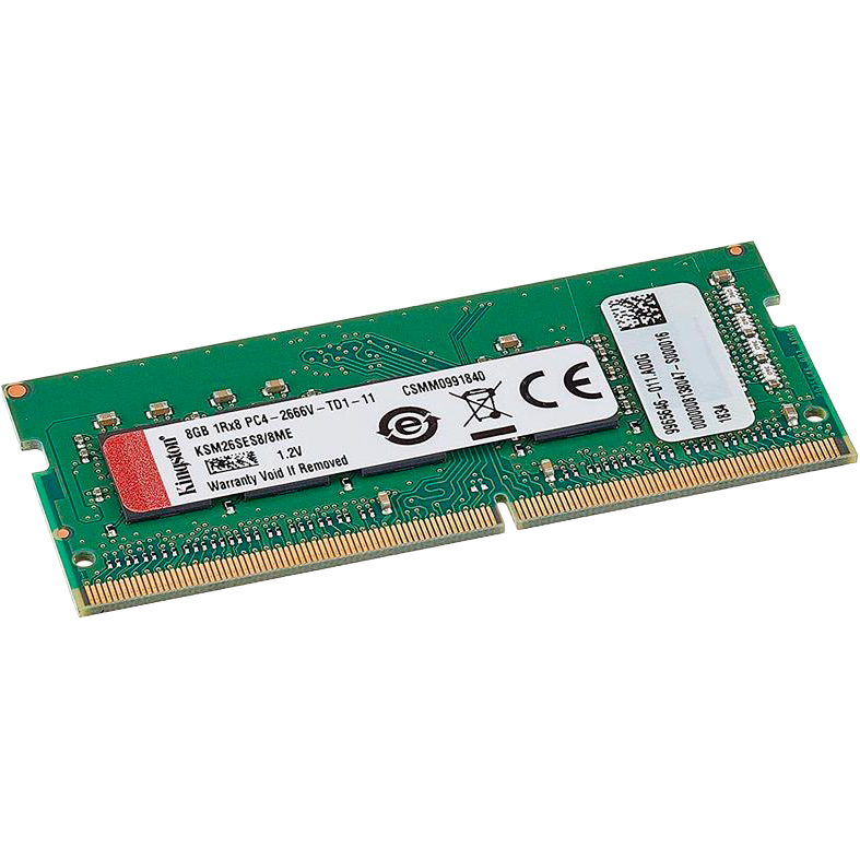 Модуль пам'яті KINGSTON DDR4 8GB 2666Mhz ECC SO-DIMM (KSM26SES8/8ME)