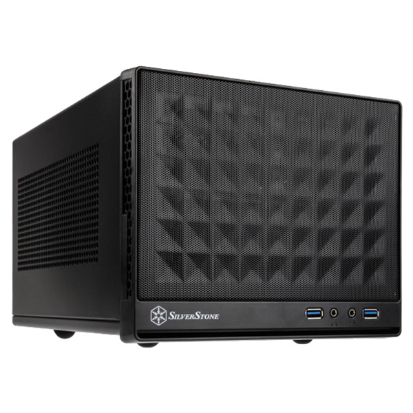 

Корпус SILVERSTONE Sugo SG13 Mesh Black (SST-SG13B), SUGO SST-SG13B, MiniITX,без БП,черный