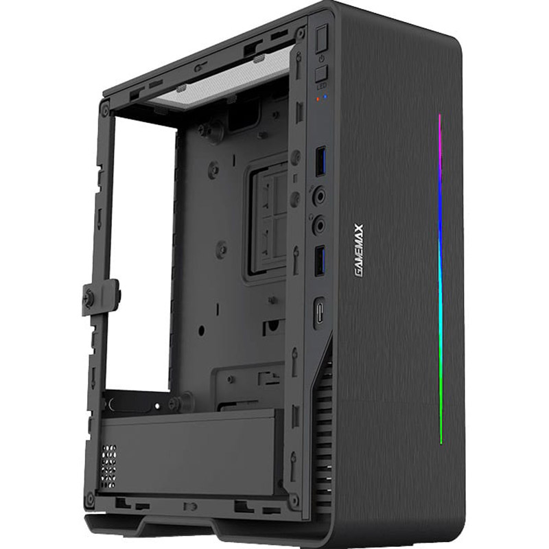 Корпус GAMEMAX Violin Black Размер материнской платы (макс.) Mini-ITX, Thin Mini-ITX