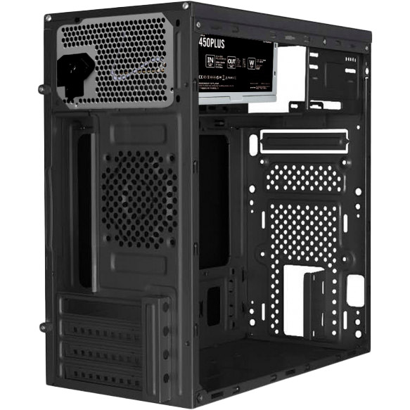 Корпус 1STPLAYER M4-450PLS Black 450W-12cm 2хUSB2.0, 1хUSB3.0 Размер материнской платы (макс.) micro-ATX