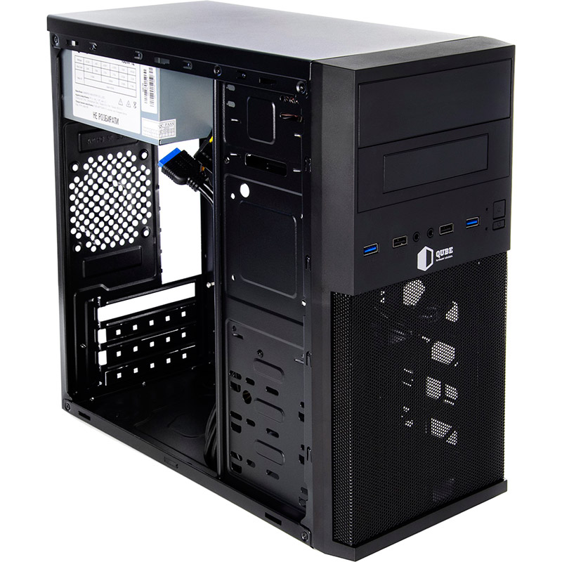 Корпус QUBE QB07M 400W Black (QB07M_MN4U3) Максимальная длина видеокарты 195