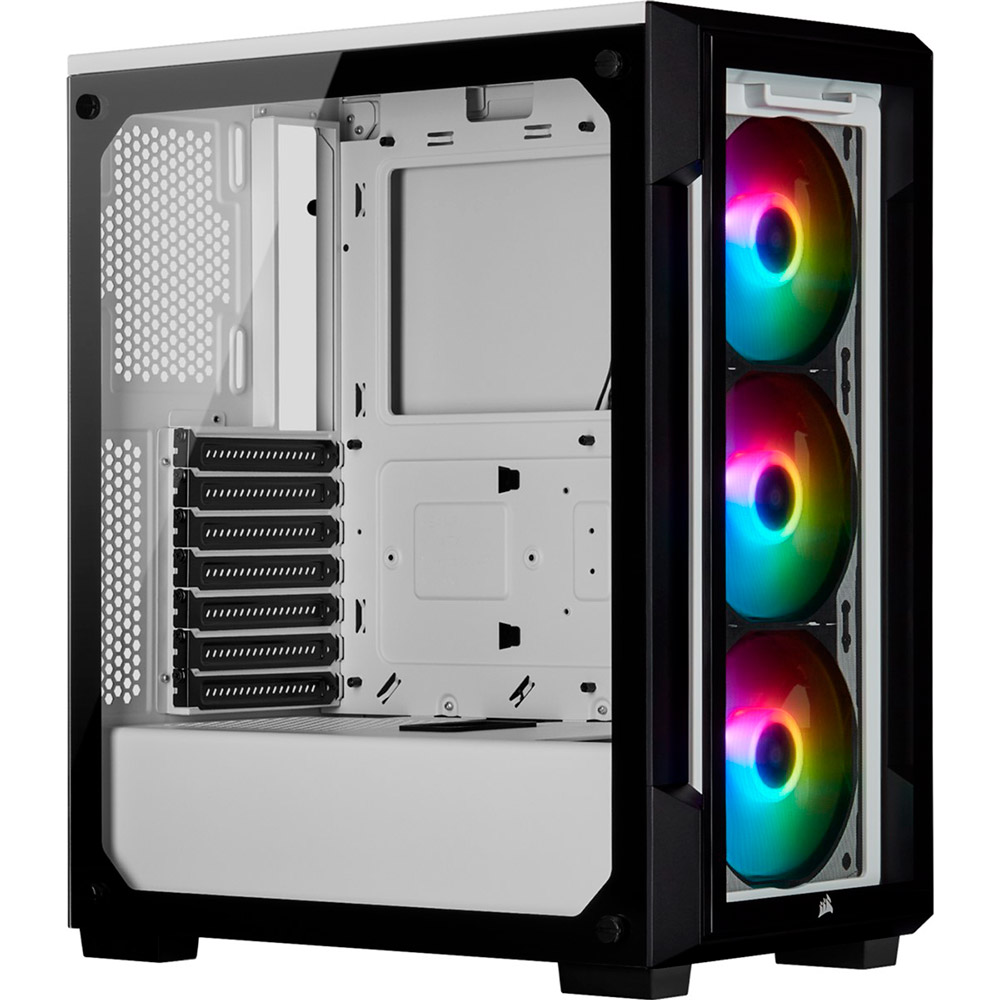 Корпус CORSAIR iCUE 220T RGB White (CC-9011191-WW) Призначення для настільного комп'ютера