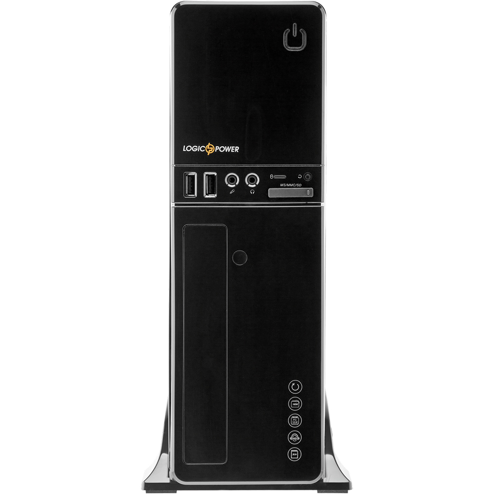 Корпус LOGICPOWER S607BK 400W Black Назначение для настольного компьютера