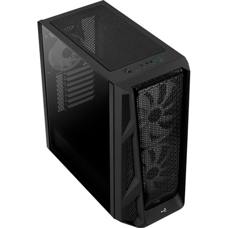 Корпус Aerocool AirHawk Duo-G-BK-v1 ARGB Tempered Glass Black Тип Midi-Tower