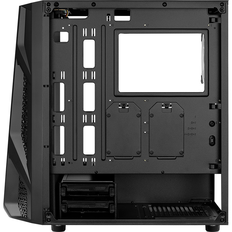 Заказать Корпус Aerocool AirHawk Duo-G-BK-v1 ARGB Tempered Glass Black