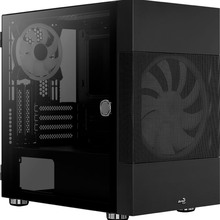 Корпус Aerocool Atomic Black Mini Tower ARGB Glass side panel (Atomic-G-BK-v1)