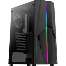 Корпус Aerocool Mecha Black Mid Tower RGB Glass side panel (Mecha-G-BK-v1)