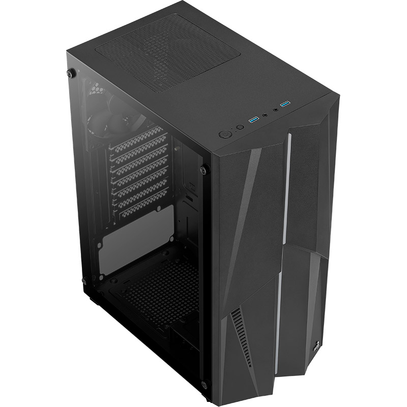 Корпус Aerocool Mecha Black Mid Tower RGB Glass side panel (Mecha-G-BK-v1) Максимальна довжина відеокарти 300