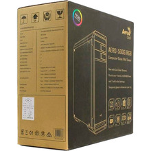 Корпус Aerocool Aero-500G RGB Tempered Glass Black