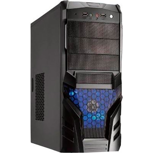 

Корпус CASECOM CJ-171 450W ATX Blue LED Black (CJ-171-450BLUE), CJ-171 450W-120mm ATX Blue LED, Black