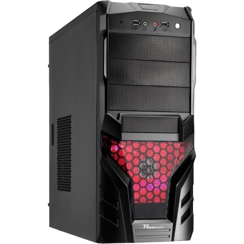 

Корпус CASECOM CJ-171 450W ATX Red LED Black (CJ-171-450RED), CJ-171 450W-120mm ATX Red LED, Black