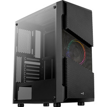 Корпус Aerocool Menace Saturn FRGB-G-BK-v1 Black Mid Tower FRGB (Menace FRGB-G-BK-v1)