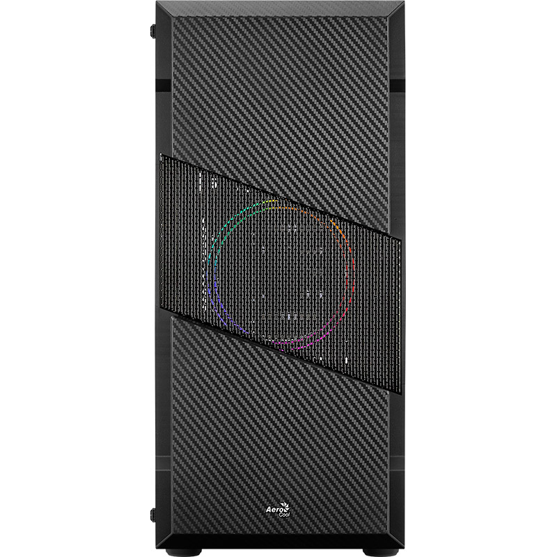 Корпус Aerocool Menace Saturn FRGB-G-BK-v1 Black Mid Tower FRGB (Menace FRGB-G-BK-v1) Призначення для настільного комп'ютера