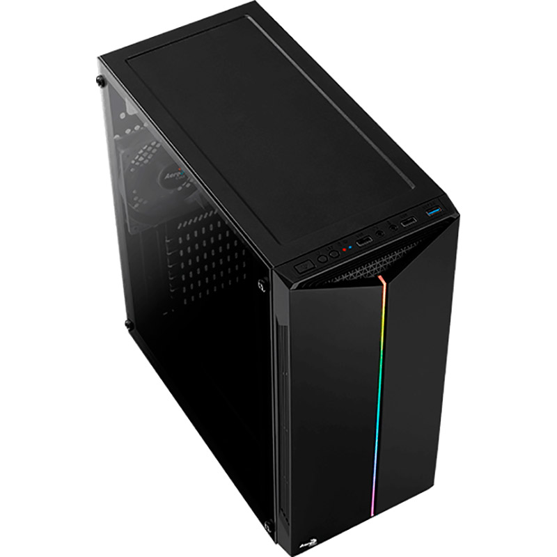 В Україні Корпус AEROCOOL Split-A-BK-v1 Black Mid Tower RGB (Split-A-BK-v1)