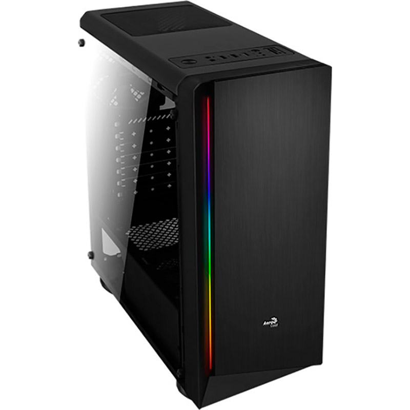 Корпус AEROCOOL Rift BG Black Mid Tower RGB (PGS RIFT BG) Назначение для настольного компьютера