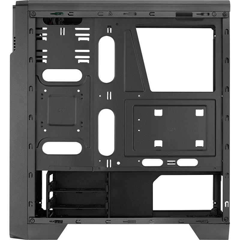 Зовнішній вигляд Корпус AEROCOOL Ore Saturn FRGB-G-BK-v1 Black Mid Tower FRGB (Ore FRGB-G-BK-v1)