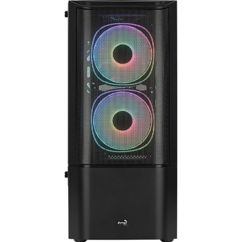 Корпус AEROCOOL Quantum Mesh-G-BK-v2 Black Mid Tower FRGB (QuantumMesh-G-BK-v2) Розмір материнської плати (макс.) ATX