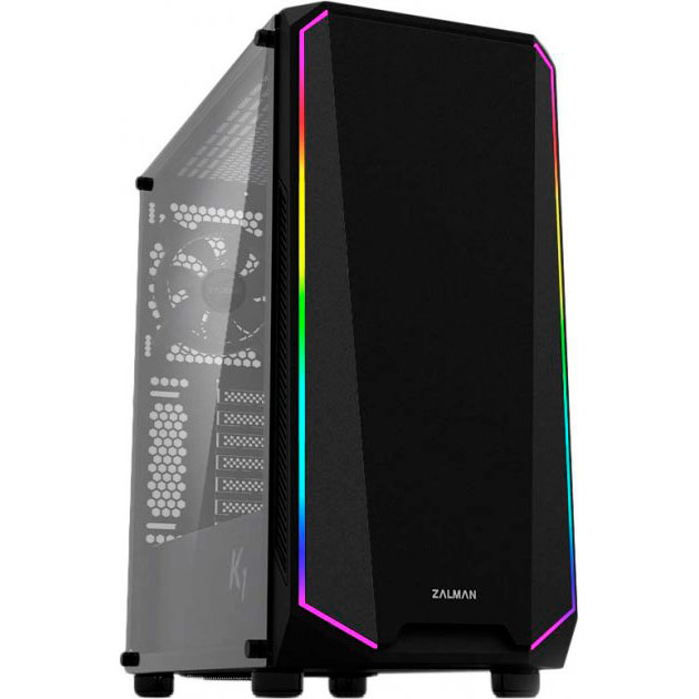 

Корпус ZALMAN K1 Black Mid Tower RGB, K1 Black Mid Tower RGB
