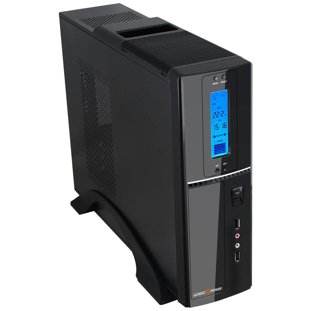 Корпус LOGICPOWER mini-ITX (S606 400W) Black/Silver Призначення для настільного комп'ютера