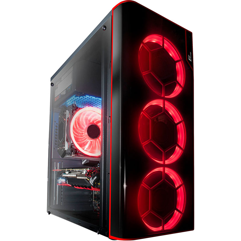 

Корпус FRIME Vision Red Led без БП (Vision-U3-3RSRF-WP), Vision red led без БЖ (Vision-U3-3RSRF-WP)