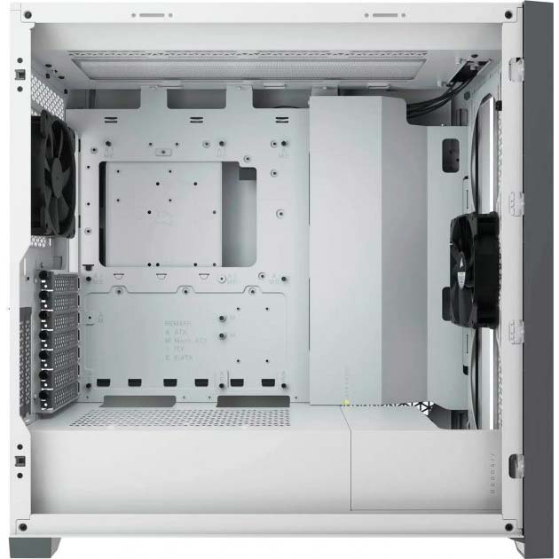 Корпус Corsair 5000D Airflow Tempered Glass White (CC-9011211-WW) Максимальная длина видеокарты 420