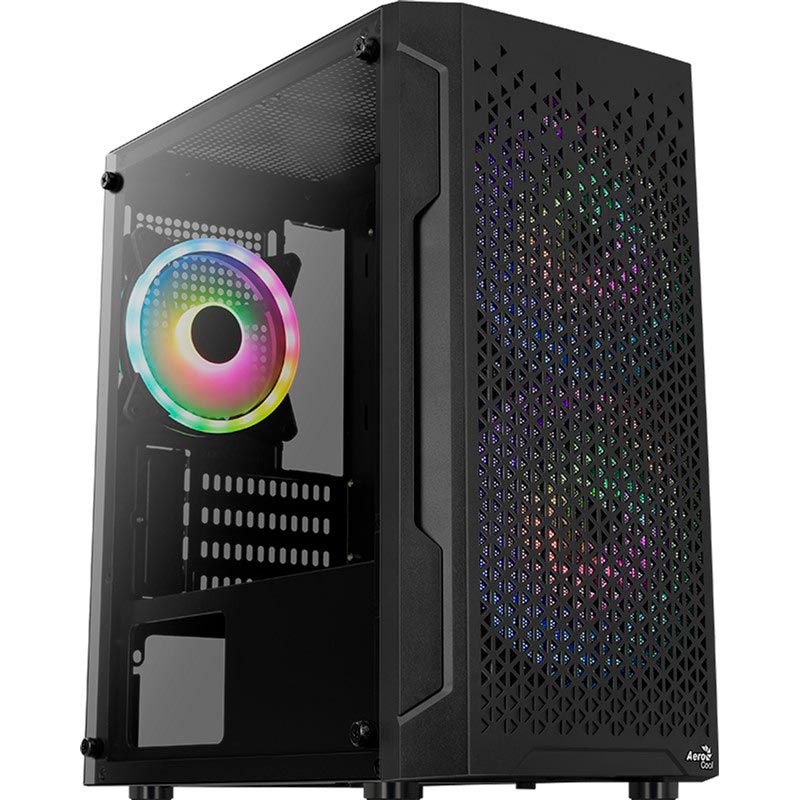 Корпус Aerocool Trinity Mini Tempered glass (Trinity Mini-G-BK-v2 Black) Назначение для настольного компьютера
