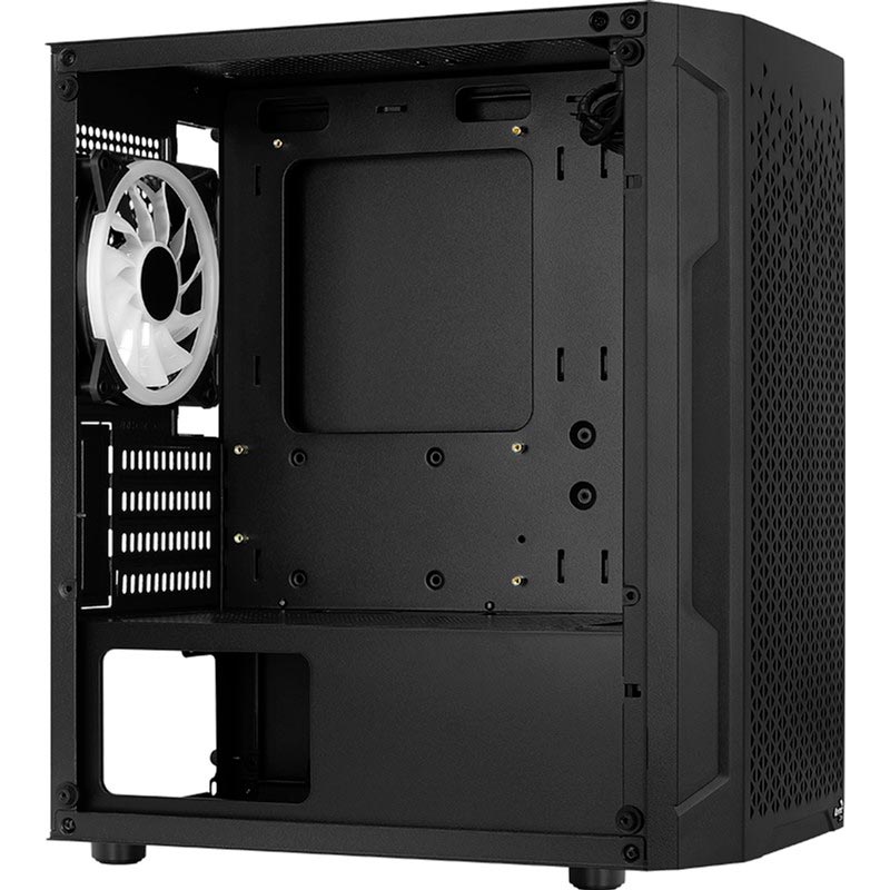 Корпус Aerocool Trinity Mini Tempered glass (Trinity Mini-G-BK-v2 Black) Размер материнской платы (макс.) micro-ATX