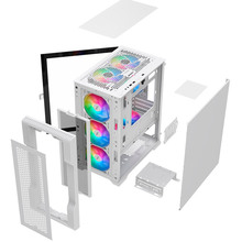 Корпус 1STPLAYER T3-4F1-W-WH White