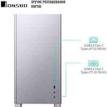 Корпус JONSBO D40 Aluminum Silver