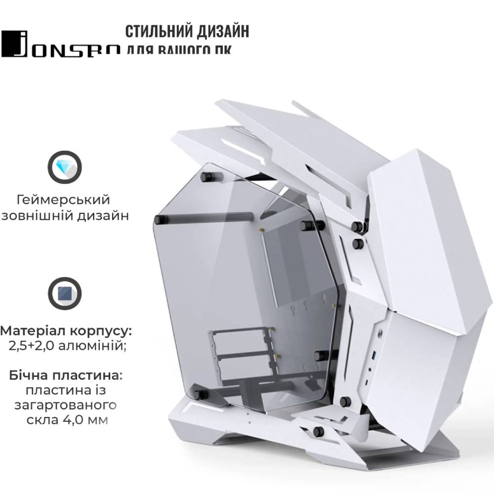 Внешний вид Корпус JONSBO MOD-3 mini White