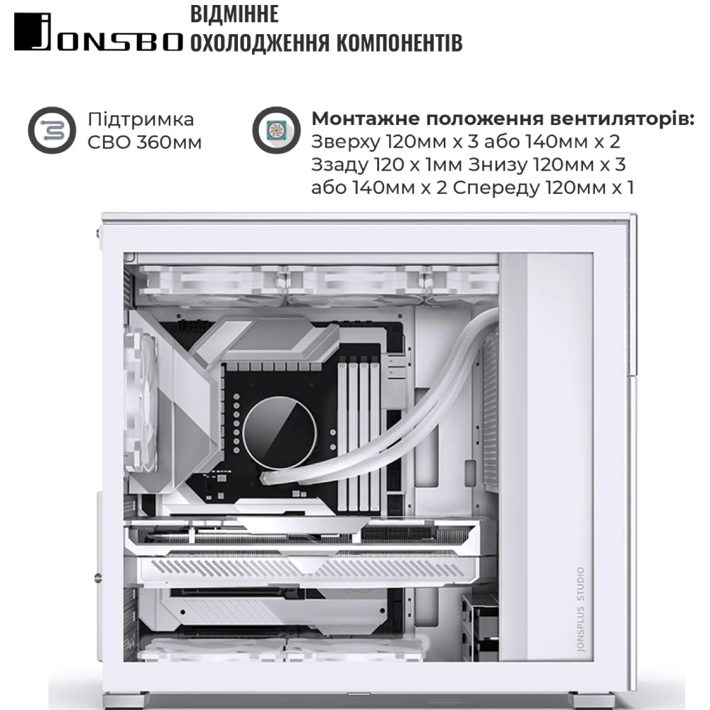 Покупка Корпус JONSBO D41 MESH SC White