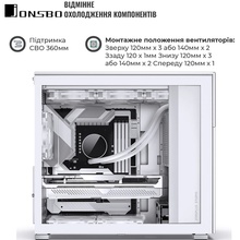 Корпус JONSBO D41 MESH SC White