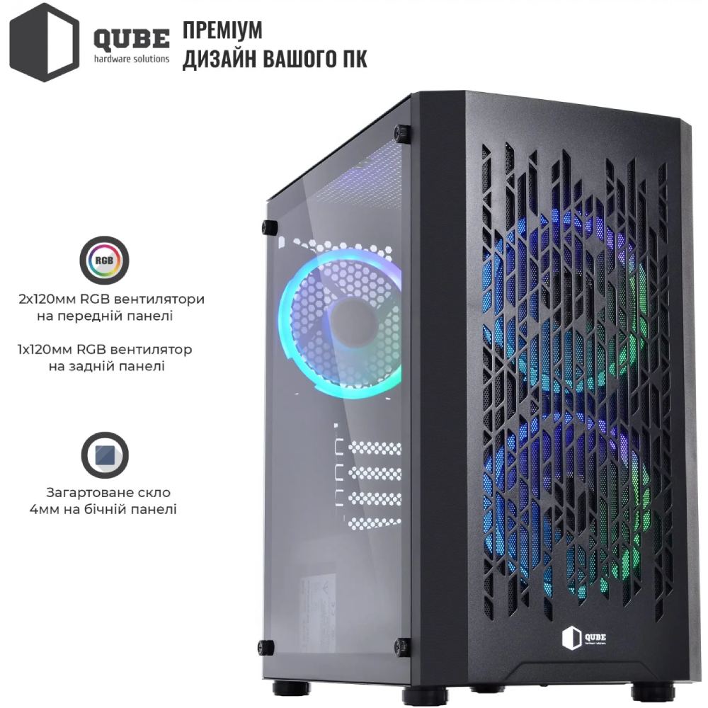 Корпус QUBE BLOCK Black (BLOCK_FMMU3) Тип Mini (Micro)-Tower