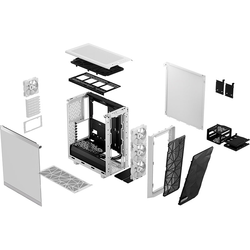 Зображення Корпус FRACTAL DESIGN Meshify 2 Compact RGB White TG (FD-C-MES2C-08)