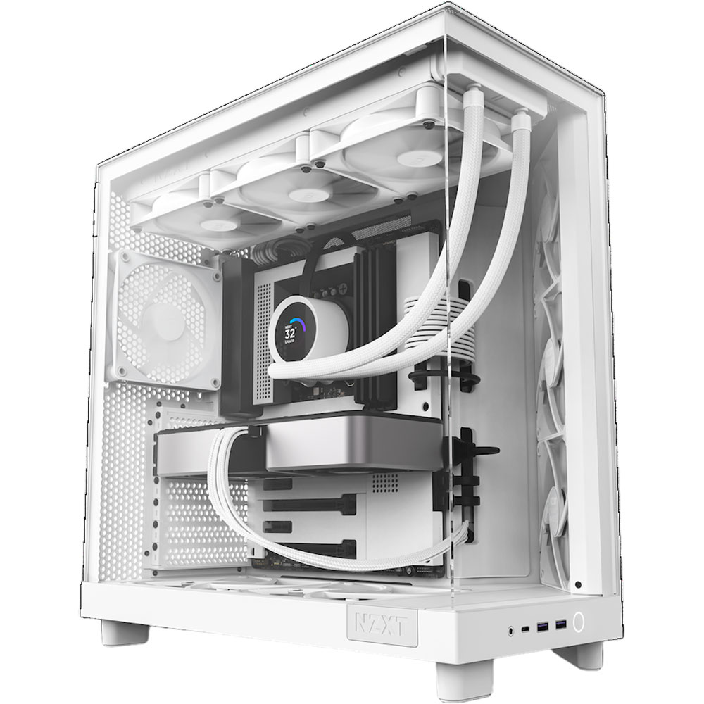 Корпус NZXT H6 Flow All White (CC-H61FW-01) Призначення для настільного комп'ютера