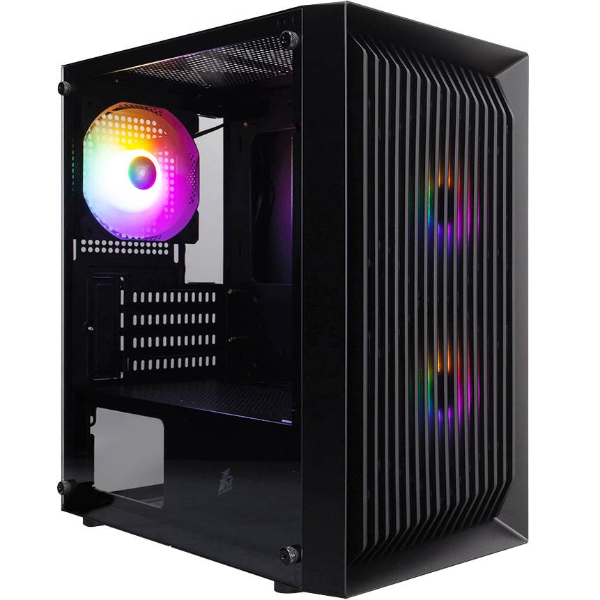 Корпус 1STPLAYER BS-2-3F1-BK Назначение для настольного компьютера