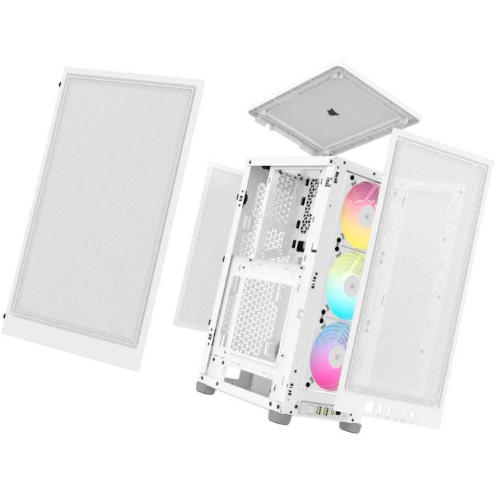 Внешний вид Корпус CORSAIR 2000D RGB Airflow White (CC-9011247-WW)