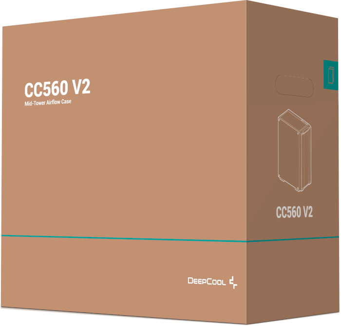 У Фокстрот Корпус DEEPCOOL CC560 V2 Black без БП (R-CC560-BKGAA4-G-2)