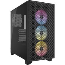 Корпус CORSAIR 3000D RGB Tempered Glass Black (CC-9011255-WW)