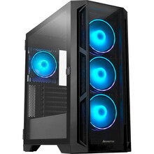 Корпус CHIEFTEC APEX GA-01B-TG-OP 4x120mm A-RGB, E-ATX, без БЖ, Black